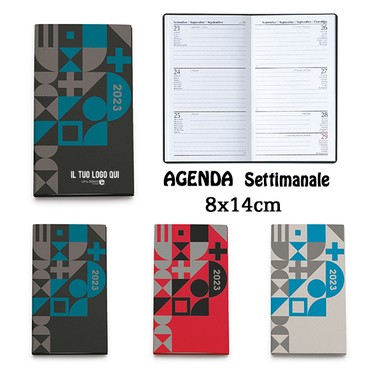 0167 (AGENDA TASCABILE SETTIMANALE) personalizzata