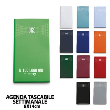 0197 - 0189 (AGENDA TASCABILE SETTIMANALE) personalizzata