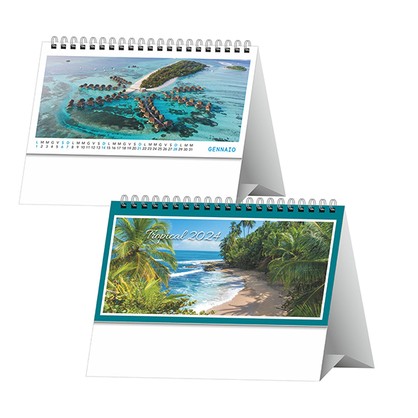 SP/25 (CALENDARIO DA TAVOLO Tropical) Neutro